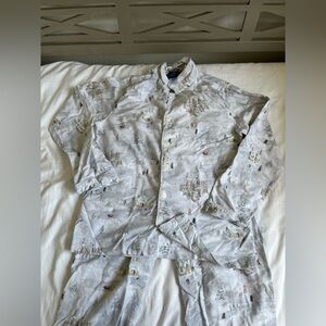 PB Teen Harry Potter Snow Scene Pajama Set Size Large